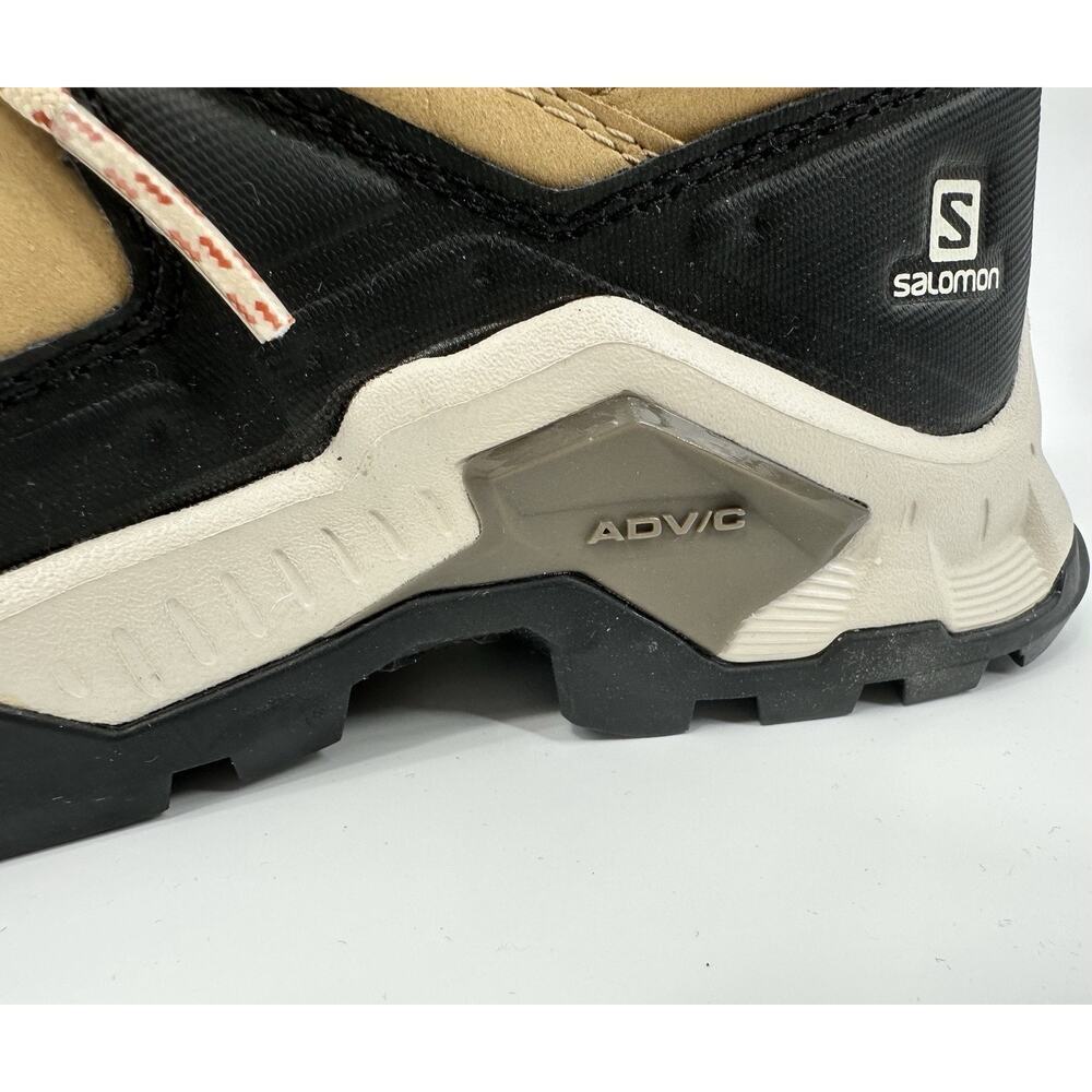 SALOMON Women Size 7.5 Khaki Suede Contagrip Gore-Tex Ortholite Hiking Boots - Picture 6 of 10